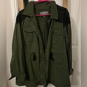Torrid Green with Lace Jacket size 2